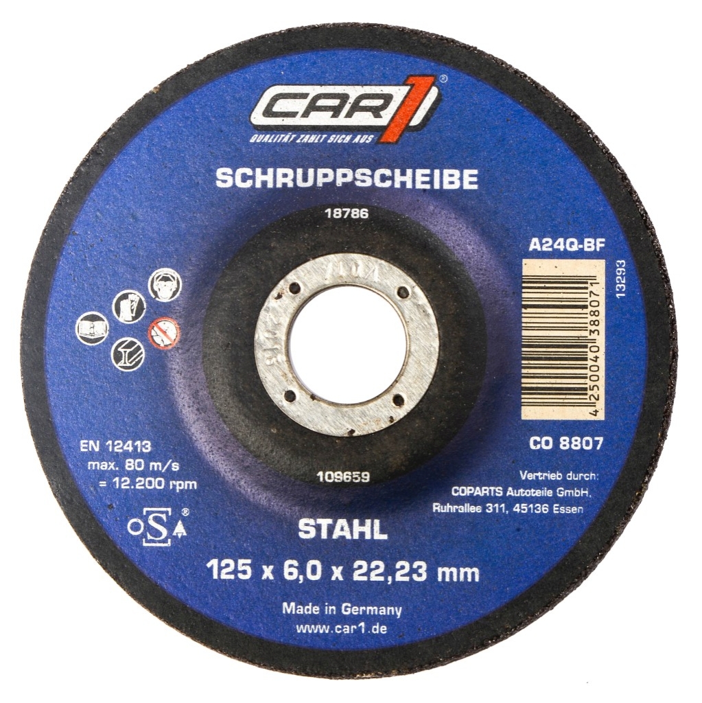 Bild von Schleifscheibe Stahl RS/KST - 125X6,0X22,23 (VPE=1 Stück)